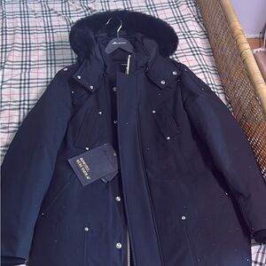 Large Black Stirling Parka Moose Knuckles Jacket